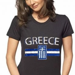 Bewild Nationality & Ethnic Greece Vintage Shield International Girls T-Shirt