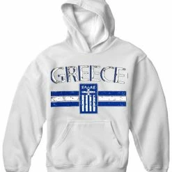 Bewild Nationality & Ethnic Greece Vintage Shield International Hoodie