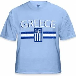 Bewild Greece Vintage Shield International Mens T-Shirt
