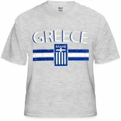 Bewild Greece Vintage Shield International Mens T-Shirt