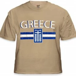 Bewild Greece Vintage Shield International Mens T-Shirt