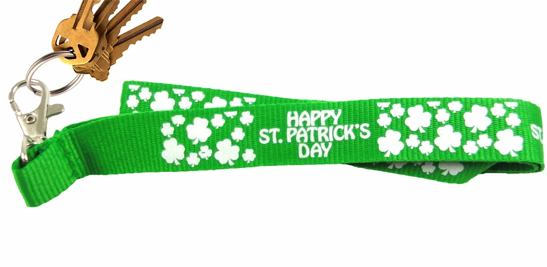 Bewild Green Happy St. Patrick's Day Lanyard 8 Bewild Green Happy St. Patrick's Day Lanyard