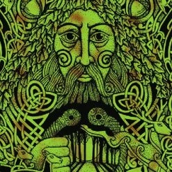 Bewild Greenman Of The Forest Tapestry & Bedspread Tapestries