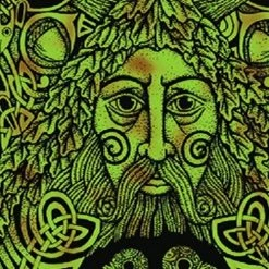 Bewild Greenman Of The Forest Tapestry & Bedspread Tapestries
