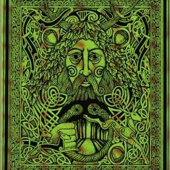 Bewild Greenman Of The Forest Tapestry & Bedspread Tapestries