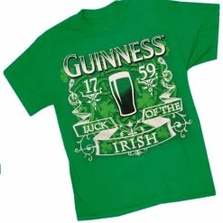 Bewild Men's T-Shirts Guinness Beer Luck Of The Irish T-Shirt