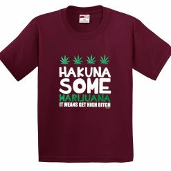 Bewild Cool Funny & Offensive Hakuna Some Marijuana Men's T-Shirt