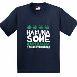 Bewild Cool Funny & Offensive Hakuna Some Marijuana Men's T-Shirt
