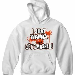 Bewild Halloween Shirts - Get Smashed Adult Hoodie Halloween Prints