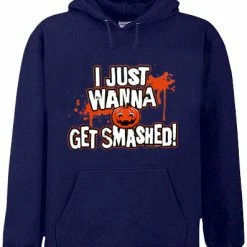 Bewild Halloween Shirts - Get Smashed Adult Hoodie Halloween Prints
