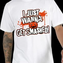 Bewild Halloween Shirts - Get Smashed Adult T-Shirt 12 Bewild Halloween Shirts - Get Smashed Adult T-Shirt