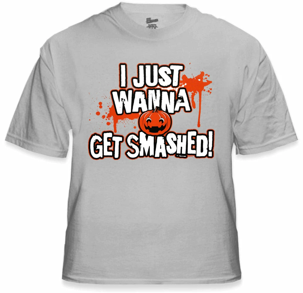 Bewild Halloween Shirts - Get Smashed Adult T-Shirt 8 Bewild Halloween Shirts - Get Smashed Adult T-Shirt