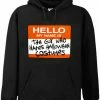 Bewild Halloween Shirts - Hello My Name Is... Adult Hoodie 2 Bewild Halloween Shirts - Hello My Name Is... Adult Hoodie