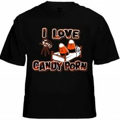 Bewild Halloween Shirts - I Love Candy Porn Men's T-Shirt
