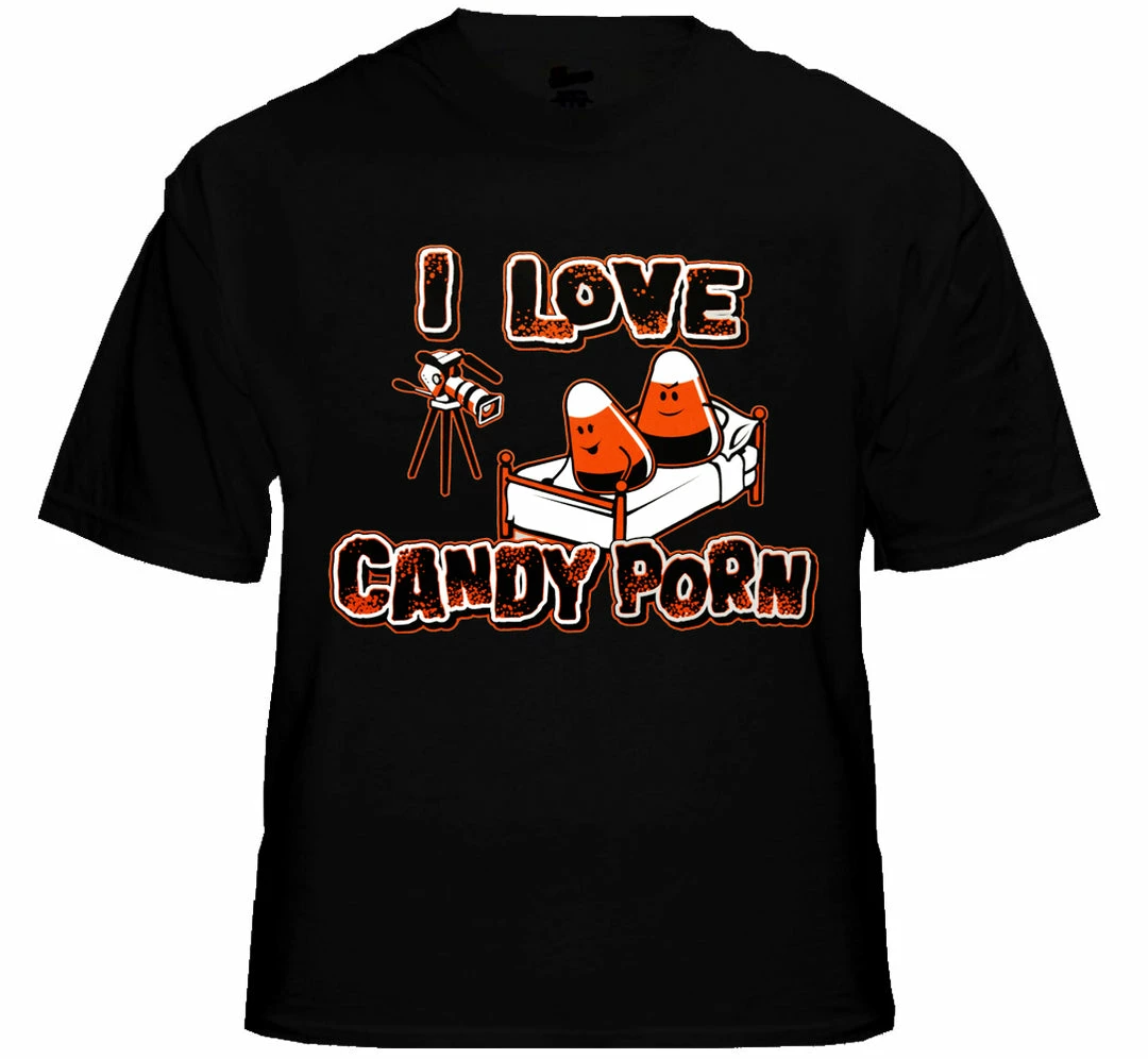 Bewild Halloween Shirts - I Love Candy Porn Men's T-Shirt 4 Bewild Halloween Shirts - I Love Candy Porn Men's T-Shirt