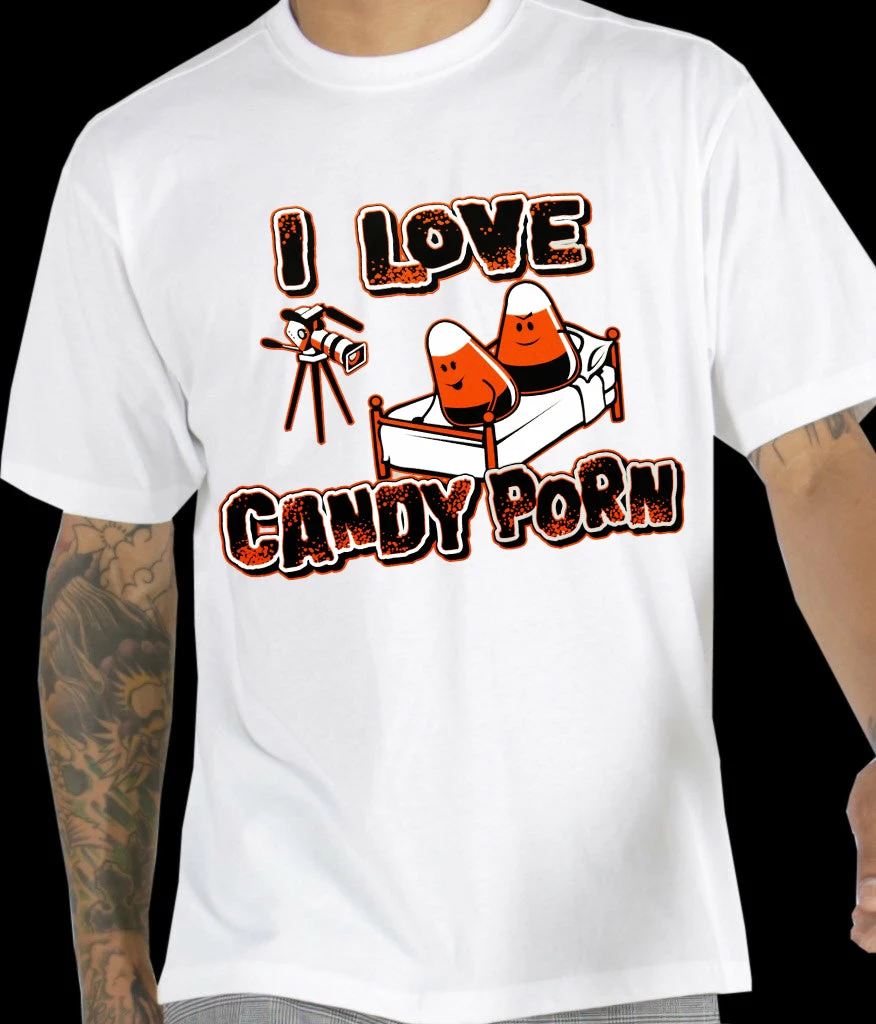 Bewild Halloween Shirts - I Love Candy Porn Men's T-Shirt 10 Bewild Halloween Shirts - I Love Candy Porn Men's T-Shirt