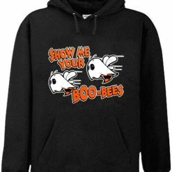 Bewild Halloween Prints Halloween Shirts - Show Me Your Boo Bees Adult Hoodie