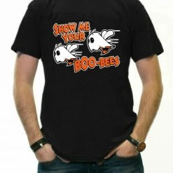 Bewild Cool Funny & Offensive Halloween Shirts - Show Me Your Boo Bees Adult Men's T-Shirt