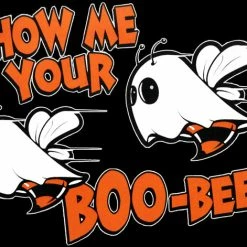 Bewild Cool Funny & Offensive Halloween Shirts - Show Me Your Boo Bees Adult Men's T-Shirt