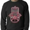 Bewild Hamsa - Hand Of Protection Crewneck Cool Funny & Offensive 2 Bewild Hamsa - Hand Of Protection Crewneck Cool Funny & Offensive