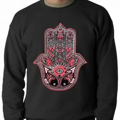 Bewild Hamsa - Hand Of Protection Crewneck Cool Funny & Offensive