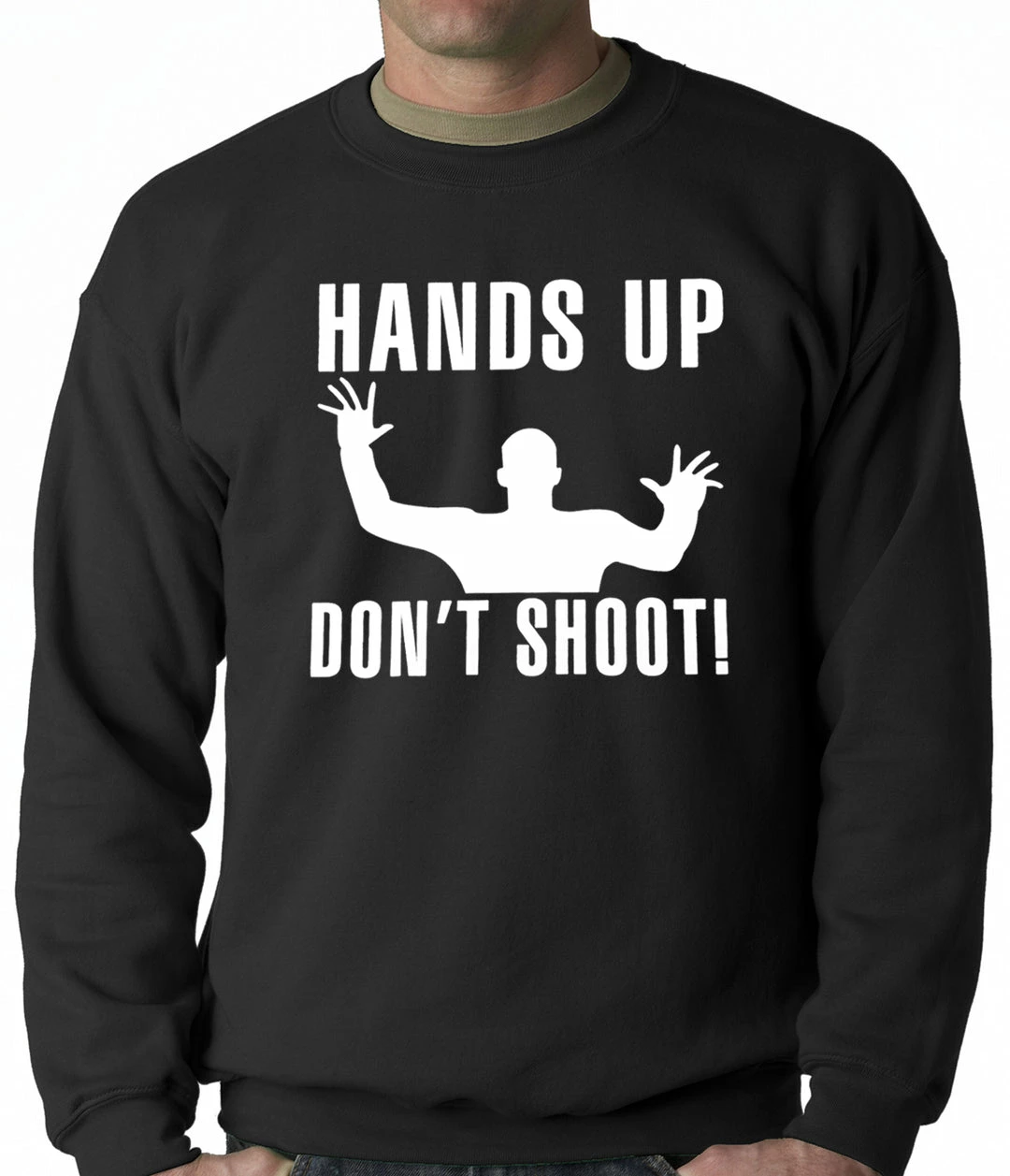 Bewild Hands Up Don't Shoot Adult Crewneck 4 Bewild Hands Up Don't Shoot Adult Crewneck