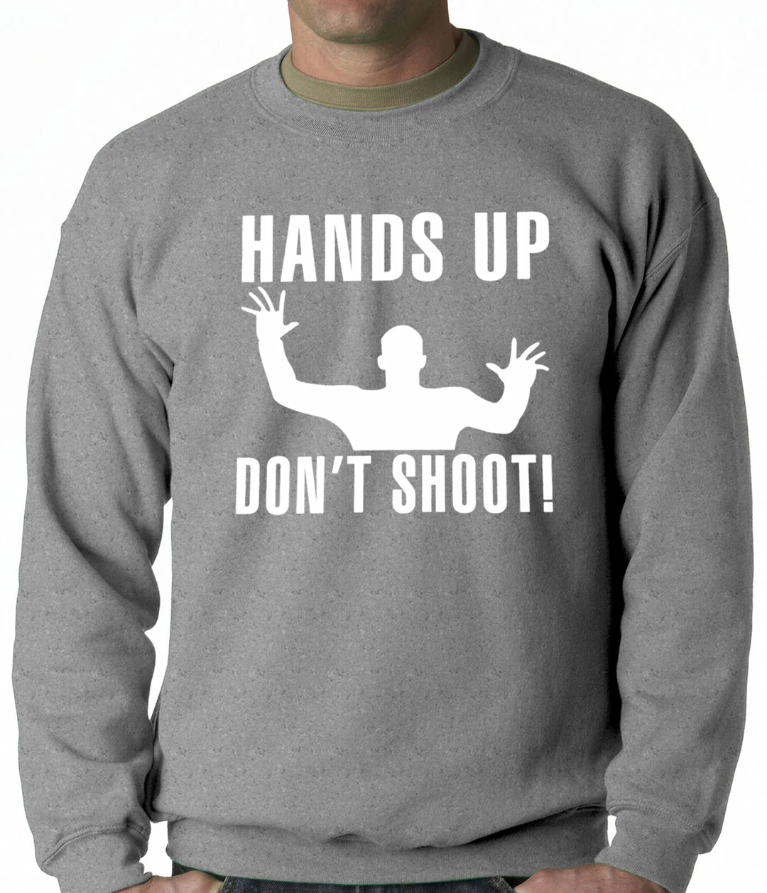 Bewild Hands Up Don't Shoot Adult Crewneck 5 Bewild Hands Up Don't Shoot Adult Crewneck