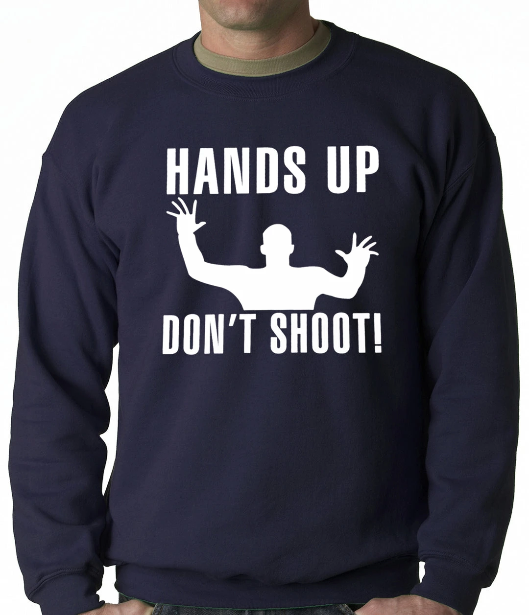 Bewild Hands Up Don't Shoot Adult Crewneck 7 Bewild Hands Up Don't Shoot Adult Crewneck