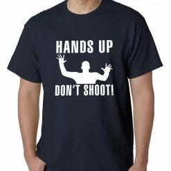 Bewild Hands Up Don't Shoot Mens T-shirt Say It Loud