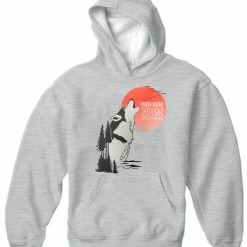 Bewild Famous Quotes And Sayings Hang Over - One Man Wolf Pack Adult Hoodie