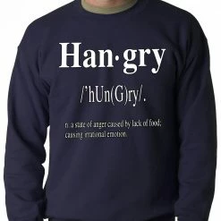 Bewild Hip-Hop Inspired Clothing Hangry Definition Adult Crewneck