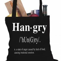 Bewild Hangry Definition Tote Bag Hip-Hop Inspired