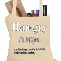 Bewild Hangry Definition Tote Bag Hip-Hop Inspired