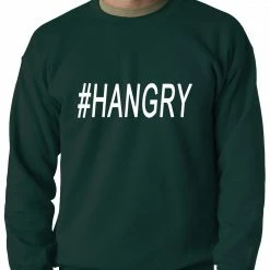 Bewild Hangry #Hangry Adult Crewneck Hip-Hop Inspired Clothing