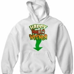 Bewild Halloween Prints Happy Halo-Weener Halloween Hoodie