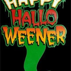 Bewild Halloween Prints Happy Halo-Weener Halloween Hoodie