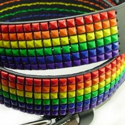 Bewild Happy Rainbow Leather Pyramid Belt Belts 11 Bewild Happy Rainbow Leather Pyramid Belt Belts