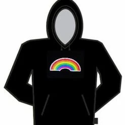 Bewild Happy Rainbow Pullover Hoodie