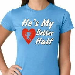 Bewild He's My Better Half Girls T-shirt