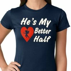 Bewild He's My Better Half Girls T-shirt