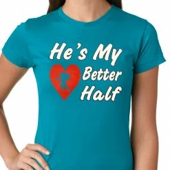 Bewild He's My Better Half Girls T-shirt