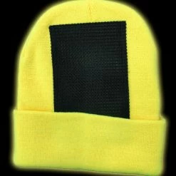 Bewild Head Spin Beanies - Neon Yellow Black Light Reactive Headspin Beanie Beanies & Headspins