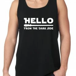Bewild Hello - From The Dark Side Tank Top Cool Funny & Offensive