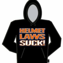 Bewild Helmet Laws Suck Hoodie Biker Style