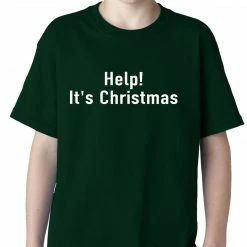 Bewild Help! It's Christmas Funny Holiday Kids T-shirt Holiday Prints