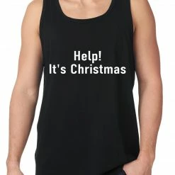 Bewild Help! It's Christmas Funny Holiday Tank Top Holiday Prints