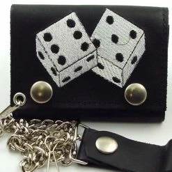 Bewild High Roller Embroidered Leather Chain Wallet