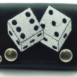 Bewild High Roller Embroidered Leather Chain Wallet