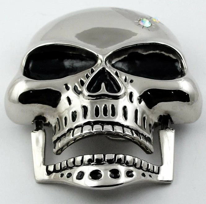 Bewild Hinged Jaw Skull Buckle With FREE Leather Belt Belt Buckles 4 Bewild Hinged Jaw Skull Buckle With FREE Leather Belt Belt Buckles
