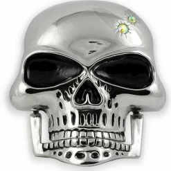 Bewild Hinged Jaw Skull Buckle With FREE Leather Belt Belt Buckles